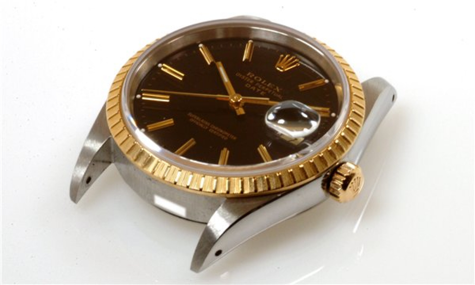 Rolex Date 15223 Gold & Steel Black 1991