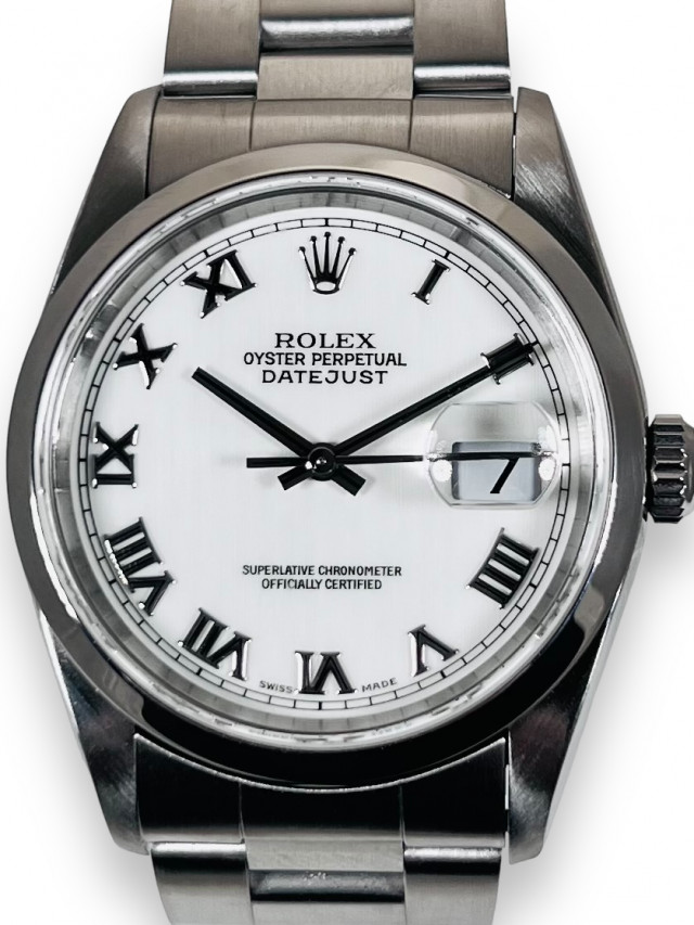 Rolex Datejust 16200 White Roman Dial