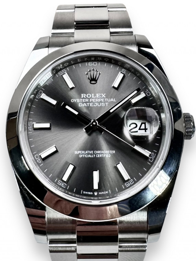 Rolex Datejust 41 126300 Dark Rhodium Dial