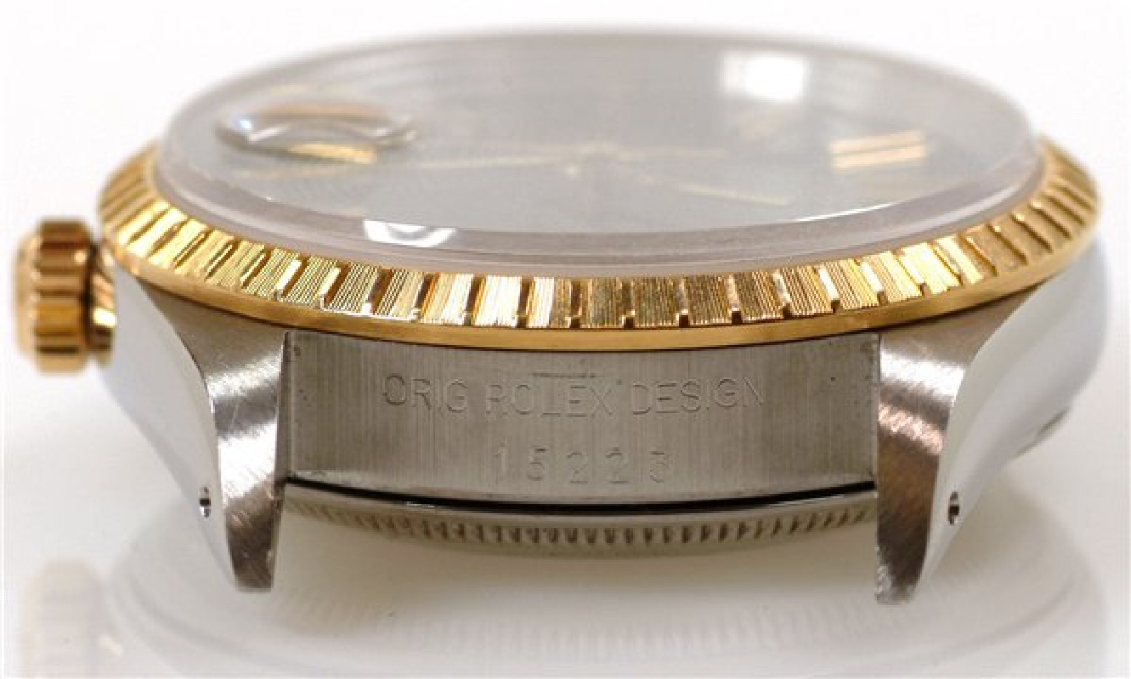 Rolex Date 15223 Gold & Steel Black 1991