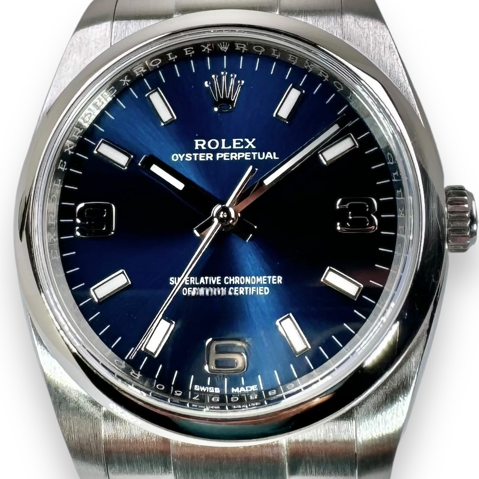 Rolex Air King 114200 Blue Dial 2018| Ermitage Jewelers