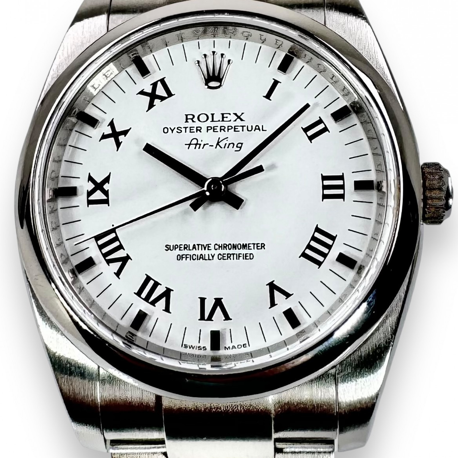 Rolex Air King 114200 White Dial 2014| Ermitage Jewelers