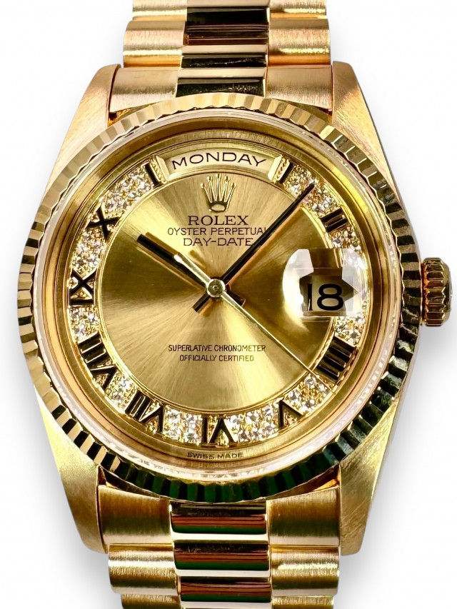 Rolex Day Date President  18238  Diamond Dial