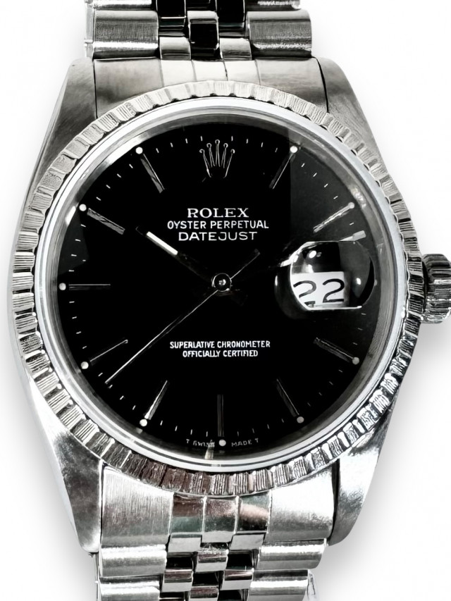 Men's Rolex Datejust 16030 Black Dial