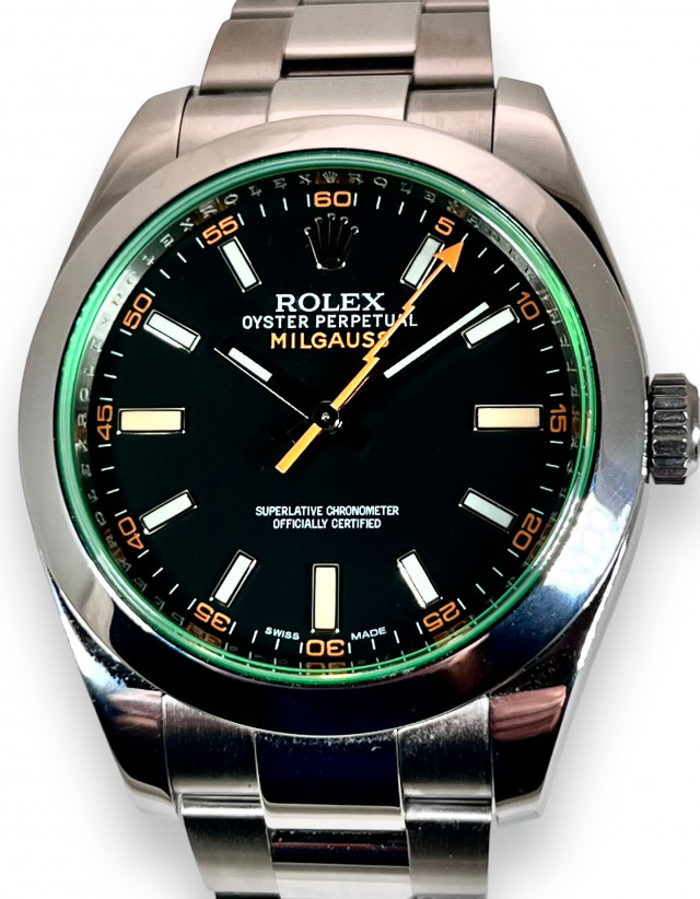 Rolex Milgauss 116400GV Green Crystal