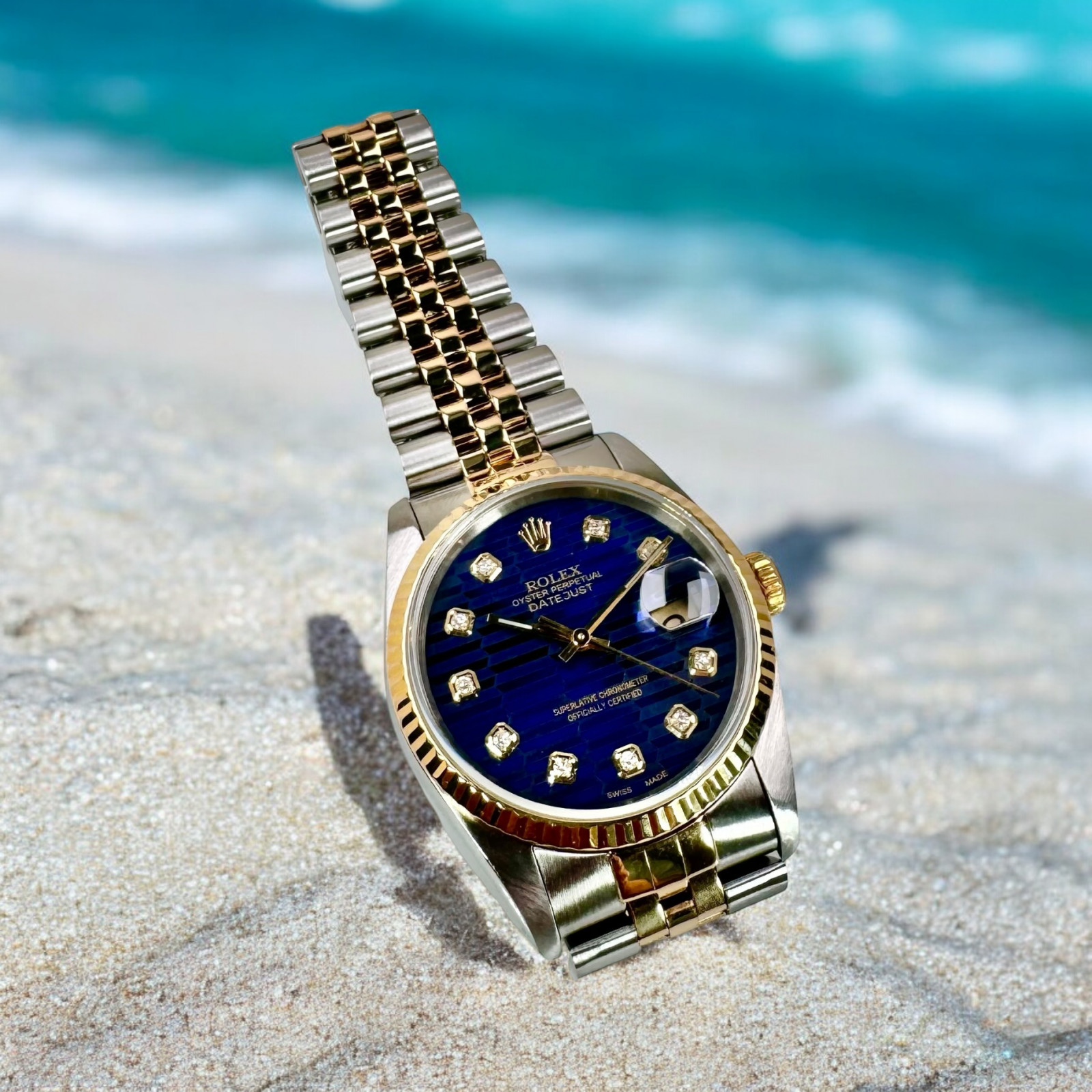 Diamond Men's Rolex Datejust 16233 Ermitage Jewelers