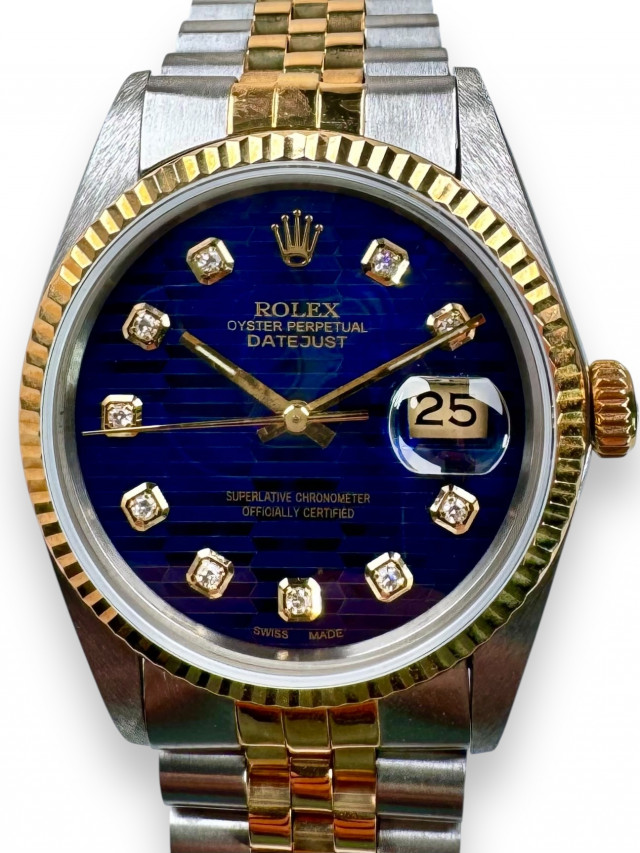 Rolex Datejust 16013  Motif Blue Diamond Dial