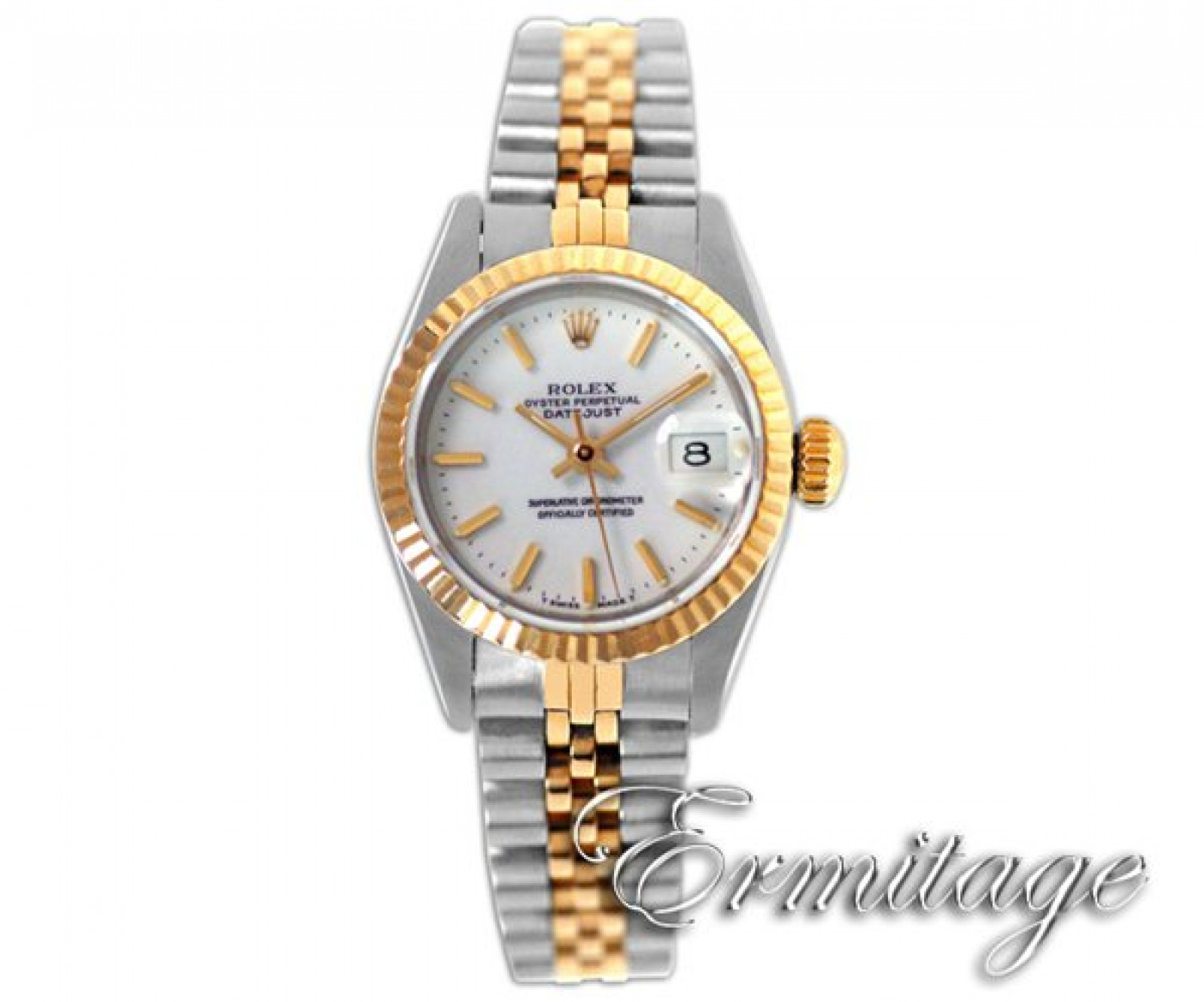Rolex Datejust 69173 Gold & Steel White Pre-Owned