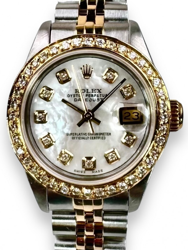 Dimond Rolex Datejust  69173 Mother Of Pearl Dial