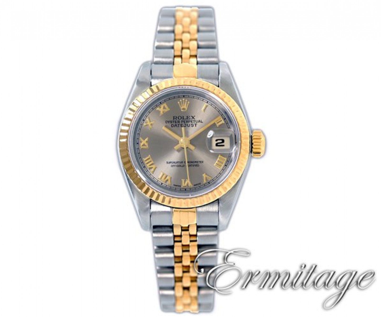 Rolex Datejust 69173 Gold & Steel with Rhodium Dial & Roman Markers