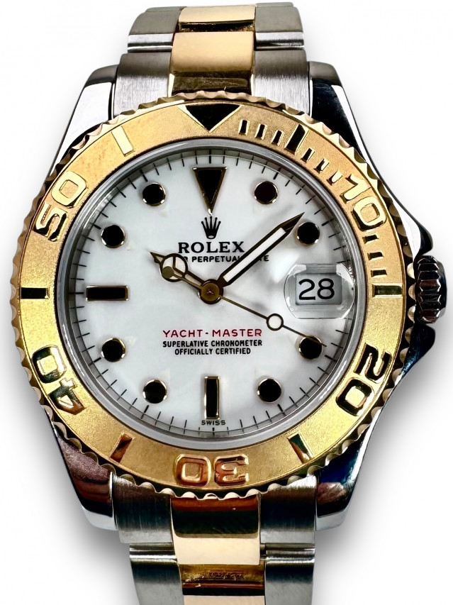 Rolex Yacht-Master 68623 18KT Gold & Steel White Dial