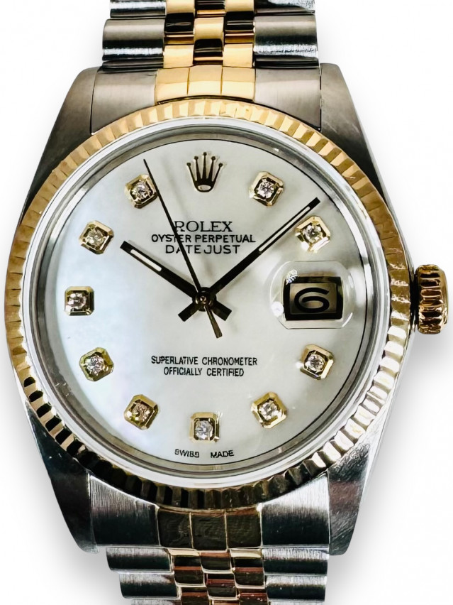 Rolex  Datejust 16013 Mother of Pearl Diamond Dial