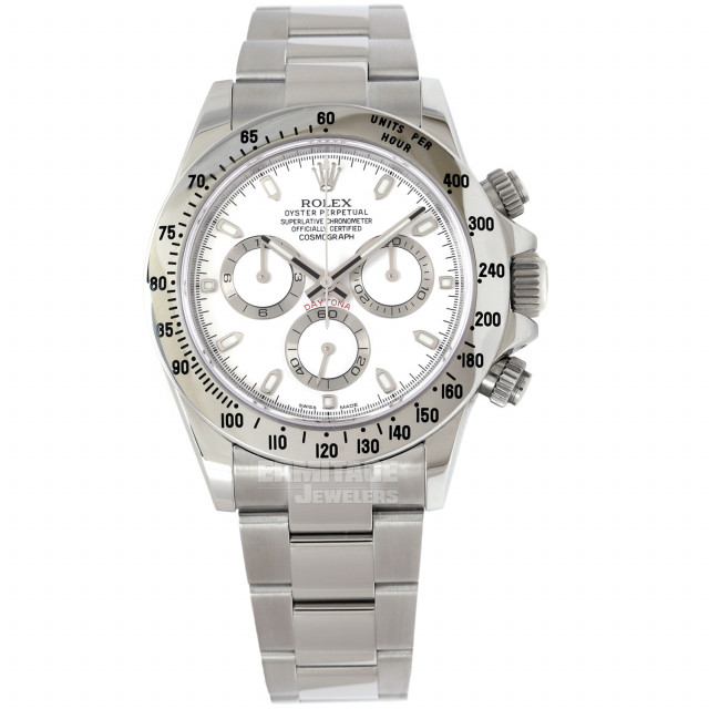 Pre-Owned Stainless Steel Rolex Daytona 116520 with Black Dial