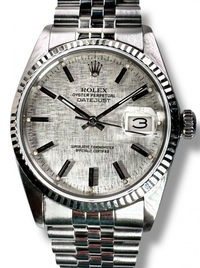 Rolex Datejust 16014 Silver Linen Dial