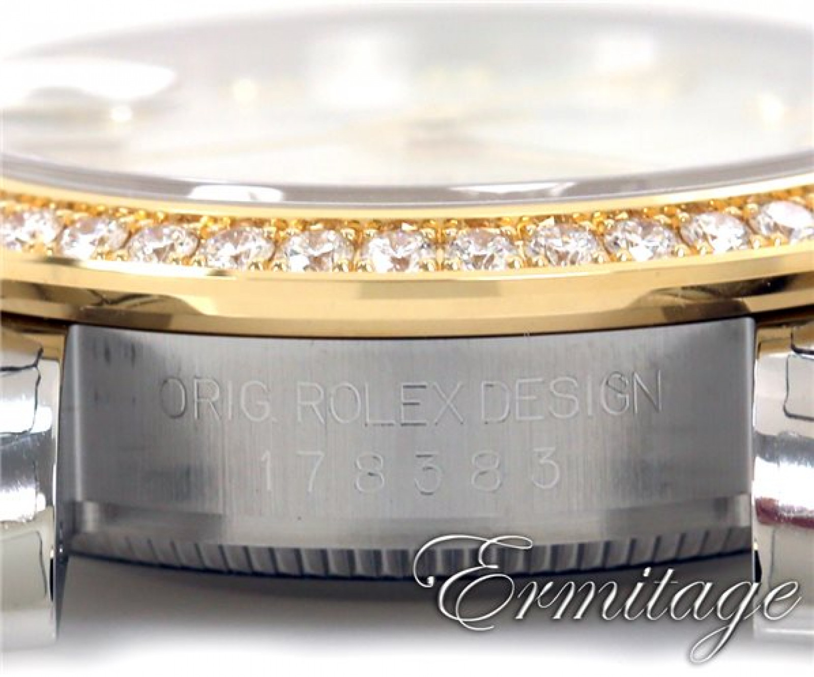 Diamond Bezel & Dial Rolex Datejust 178383 Gold & Steel