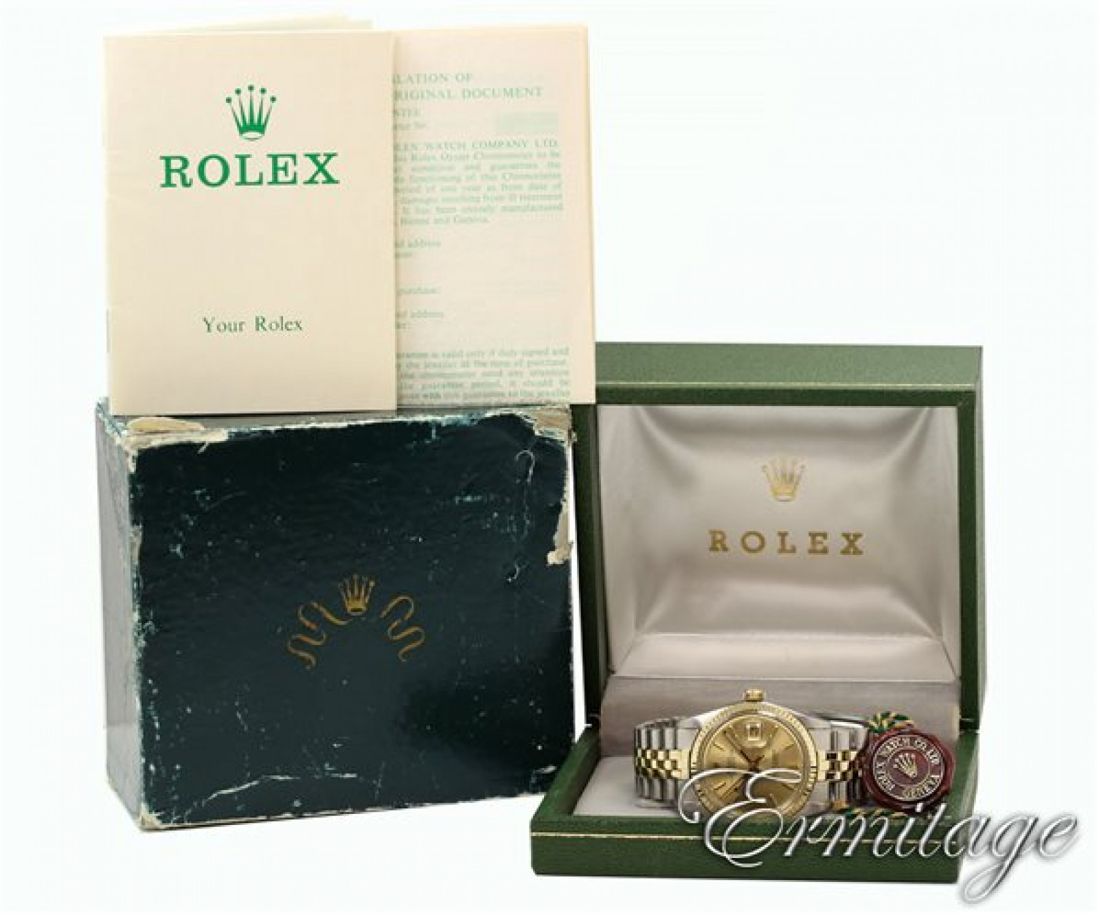 Vintage Rare Rolex Datejust 1601 Gold & Steel Year 1974