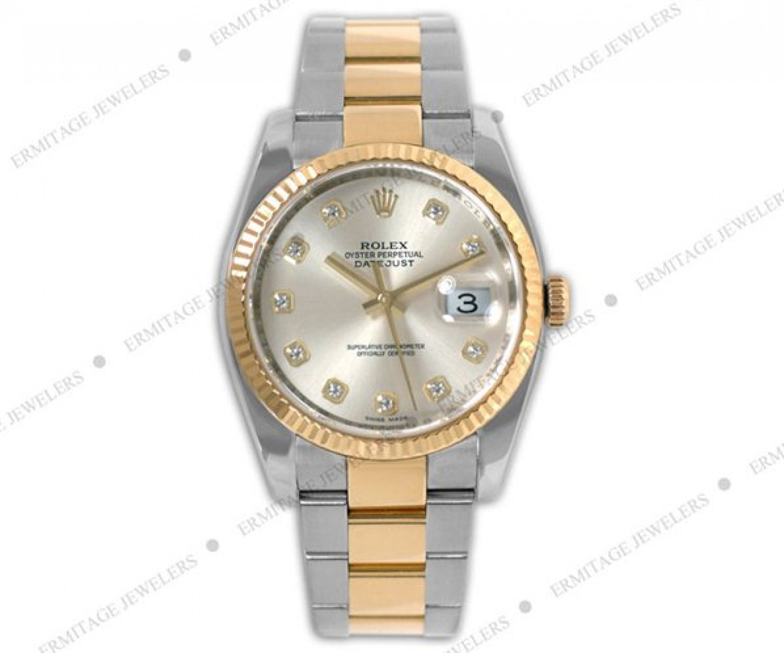 Pre-Owned Rolex Datejust 116233 with Diamonds Two Tone