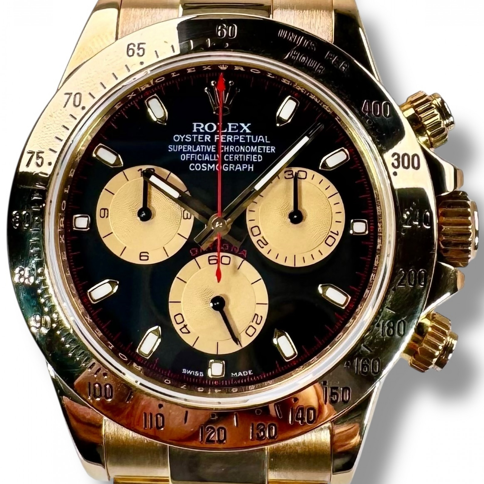 2010 Black Rolex Daytona 116528 Ermitage Jewelers