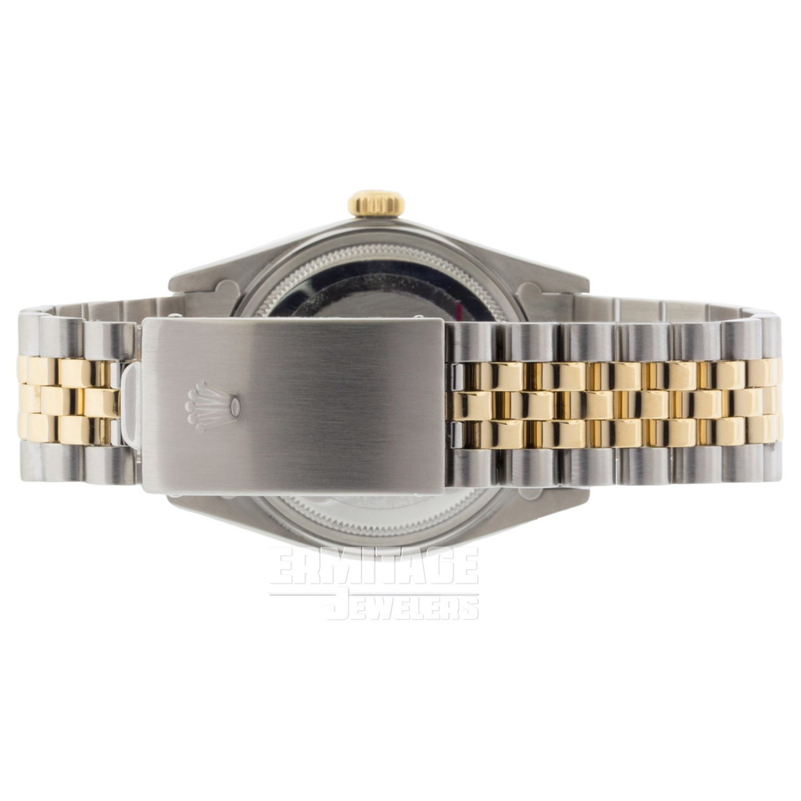 36 mm Rolex Datejust 16013 Gold & Steel on Jubilee with Black Tapestry Dial