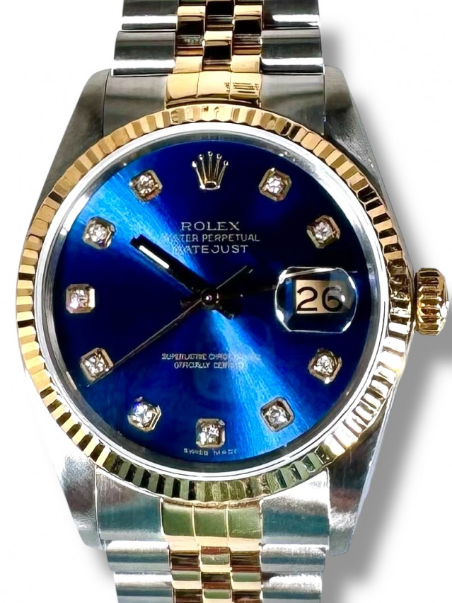 Rolex Datejust 16013 Blue Diamond Dial