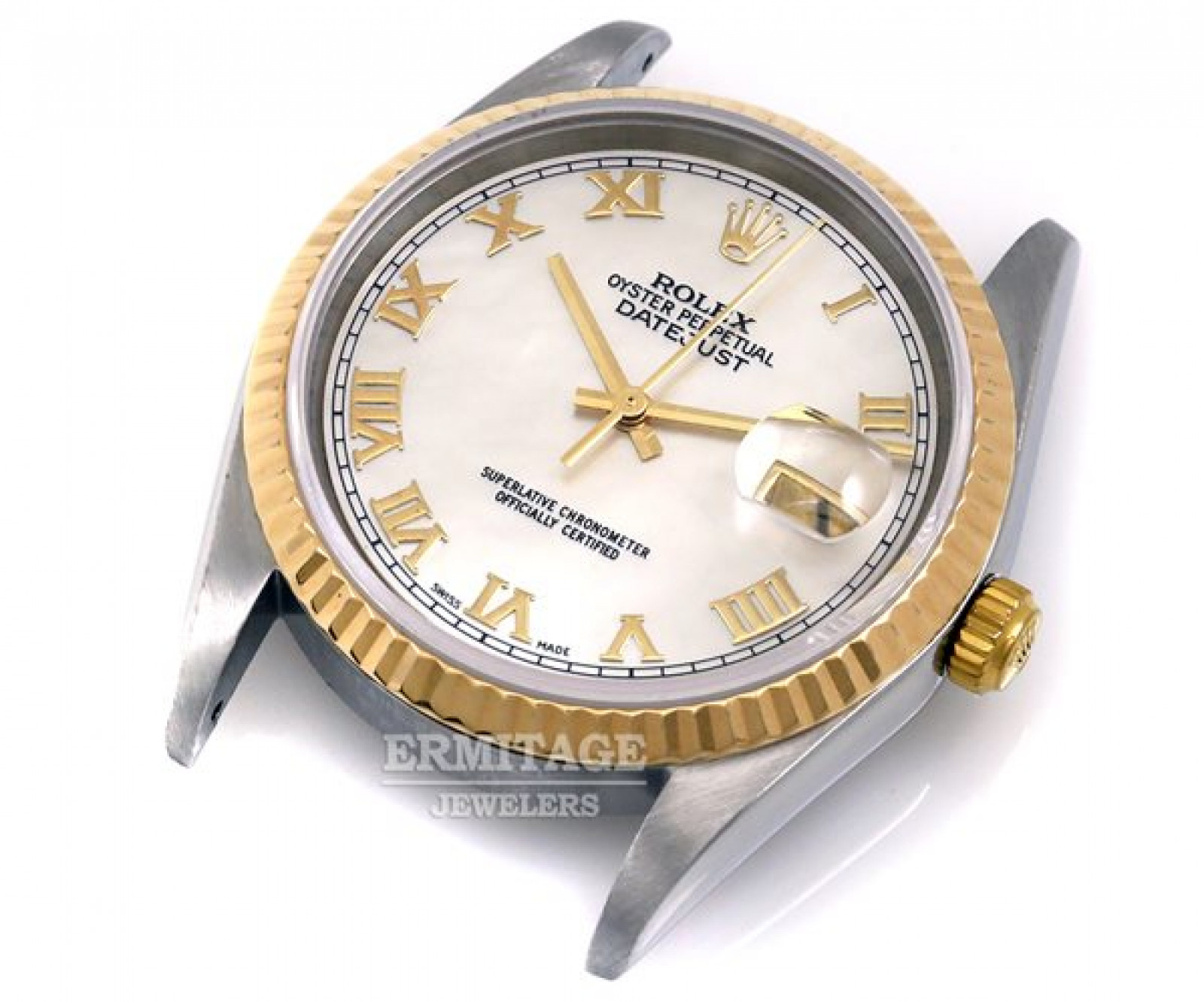 Pre-Owned Rolex Datejust 16233 with White Mother Of Pearl Dial