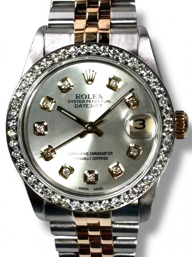Diamond Rolex Datejust 68273 18KT & Steel