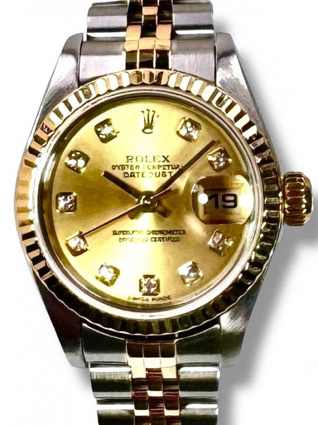 Rolex Datejust 79173 Champagne Diamond Dial