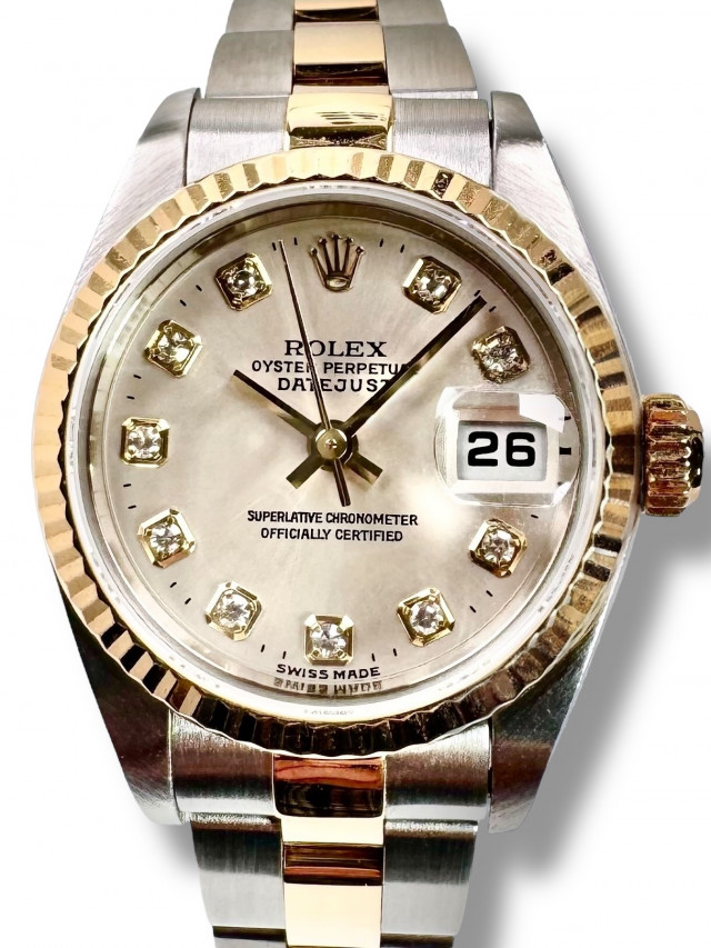 Rolex Datejust 79173 Silver Diamond Dial