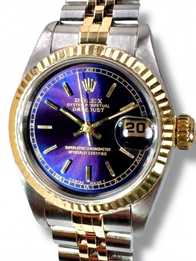 Rolex Datejust 69173  Purple Dial 26 MM