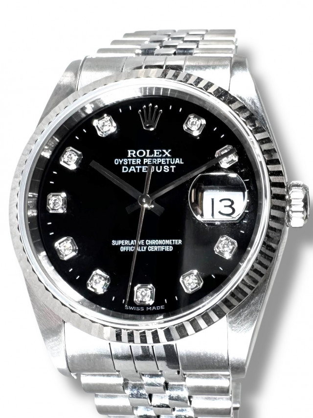 Rolex Datejust 16234 Black Diamond Dial