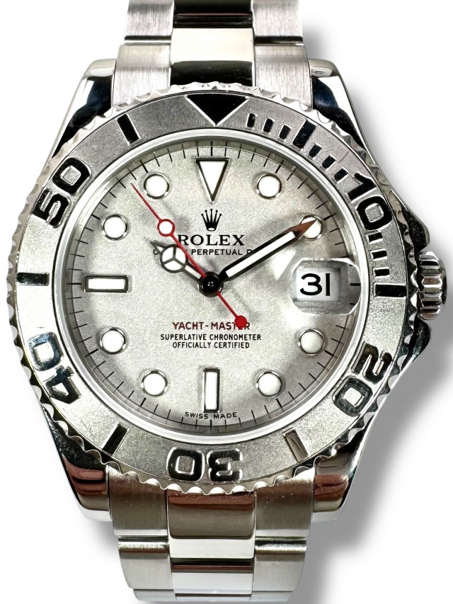 Platinum Rolex Yacht-Master  168622 35 MM