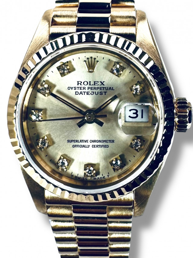 Rolex Datejust  69178 Silver Diamond Dial