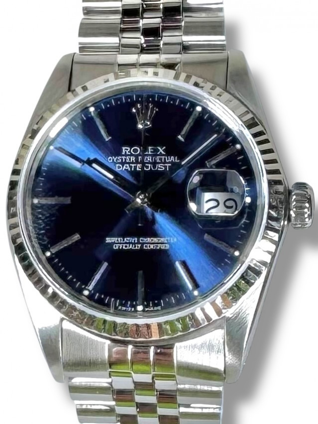 Rolex Datejust 16014  36 MM Blue Dial