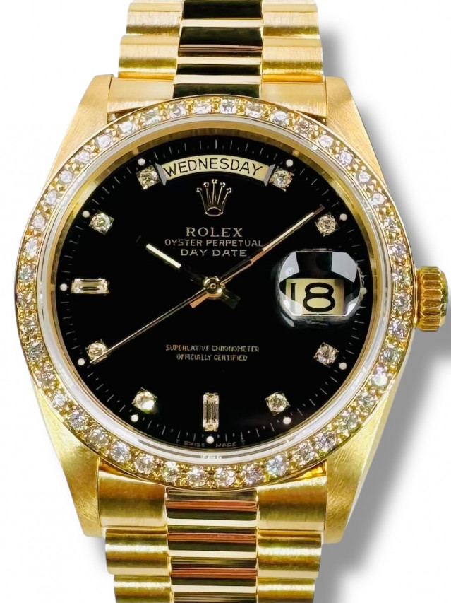 Rolex Day-Date 18048 Factory Diamonds