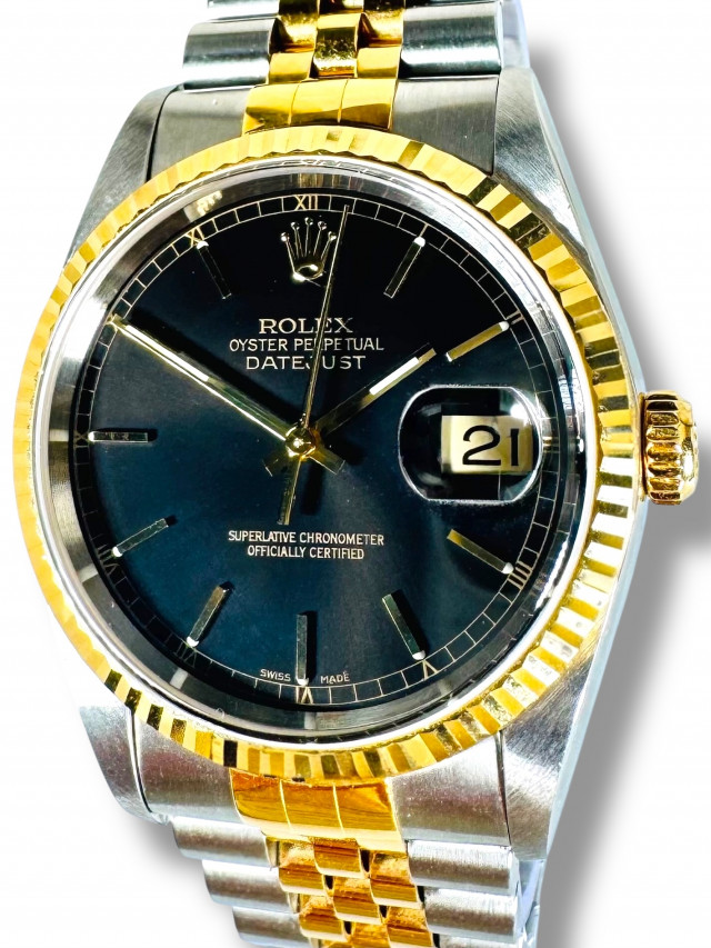 Rolex Datejust 16233 Black Dial 36 MM Mint