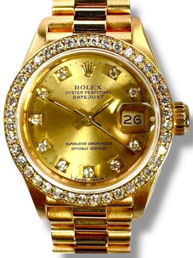 Diamond Rolex Datejust  69138 26MM