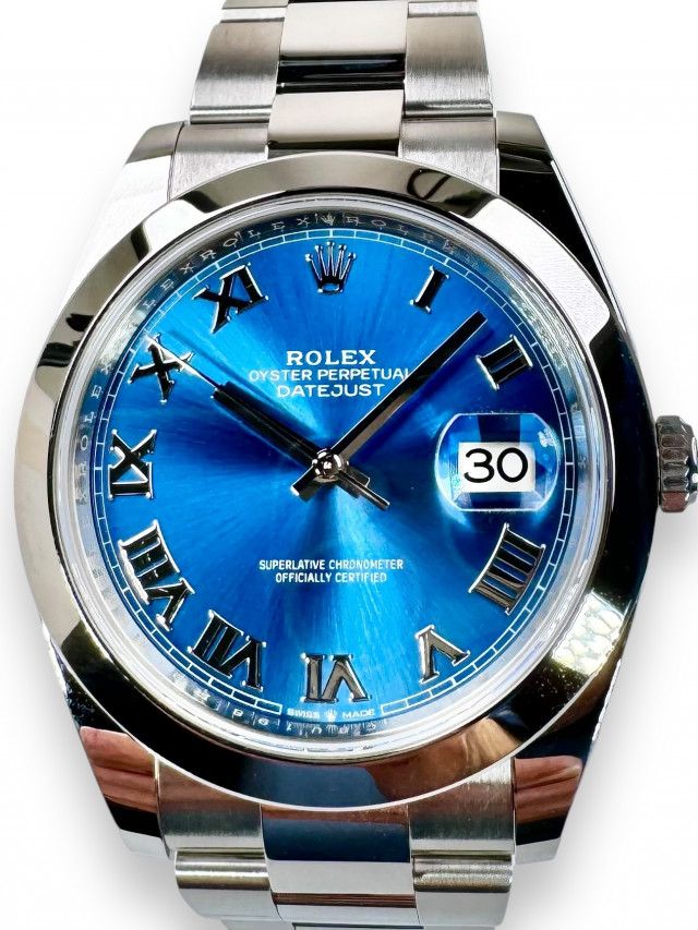 Rolex Datejust 41 mm Blue Roman Dial 2023