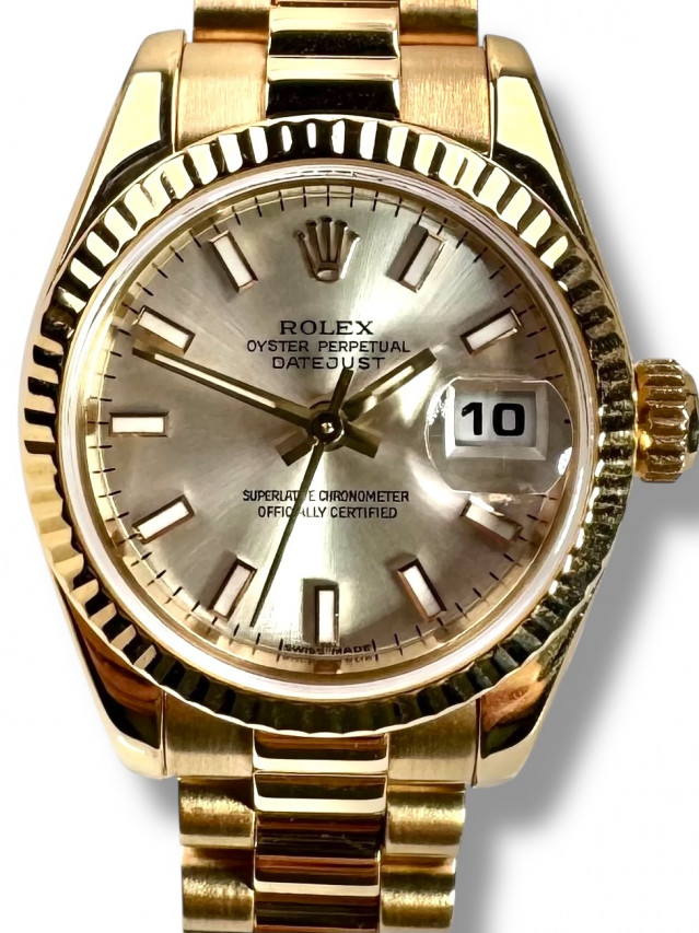 Rolex President Ladies Watch 179178 18KT Gold