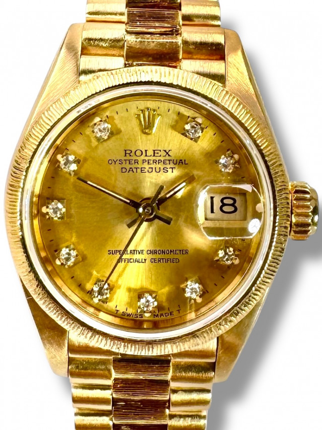 Rolex Datejust  69178 Champagne Diamond Dial