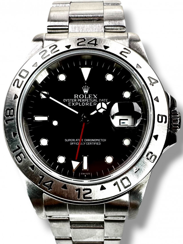 Rolex Explorer II 16570 Single Swiss Black Dial