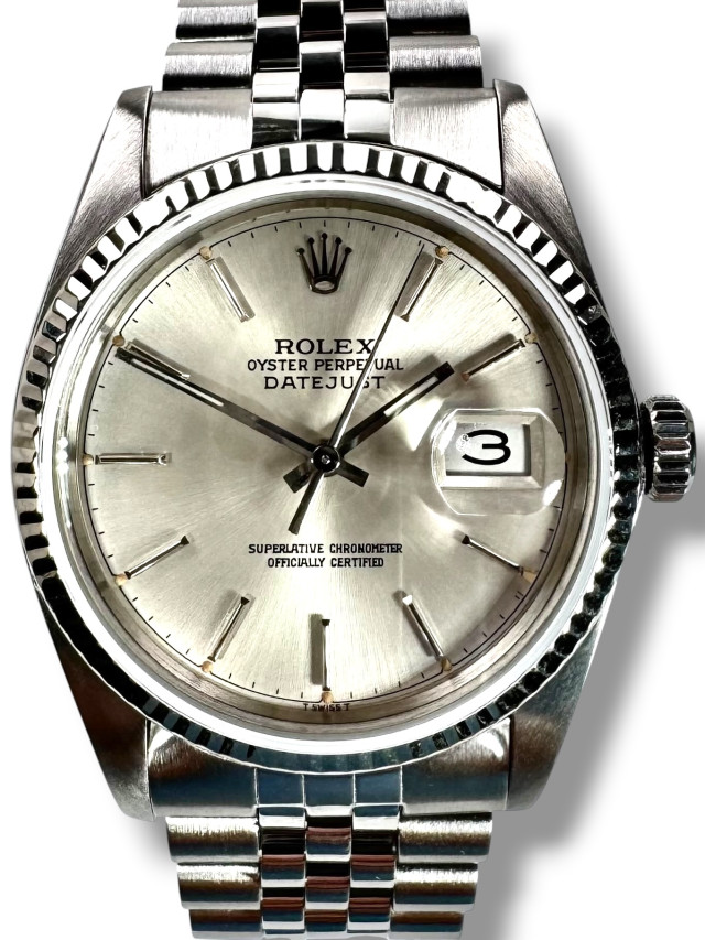 Rolex Datejust 16030 Jubilee Bracelet Silver Dial