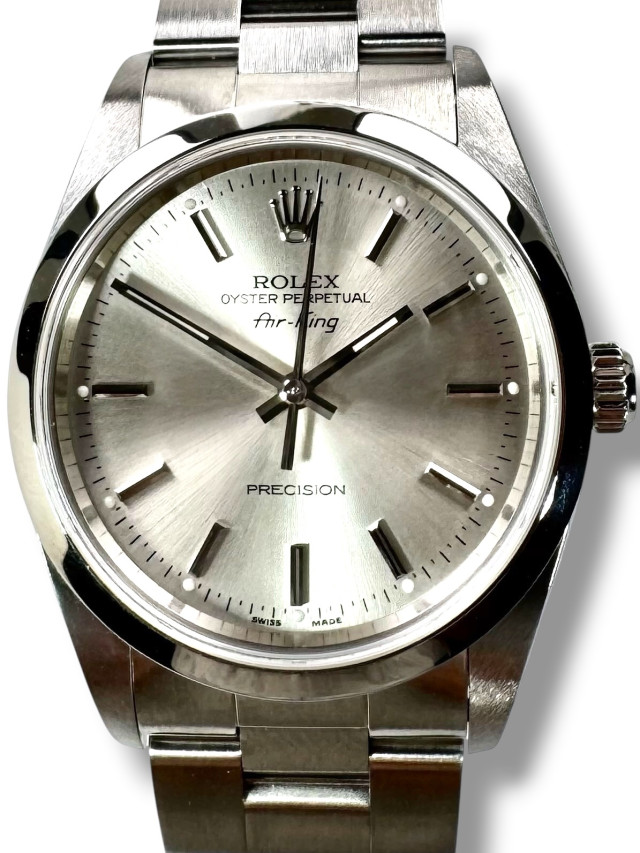 Rolex Air King 14000 Silver Dial 34 MM