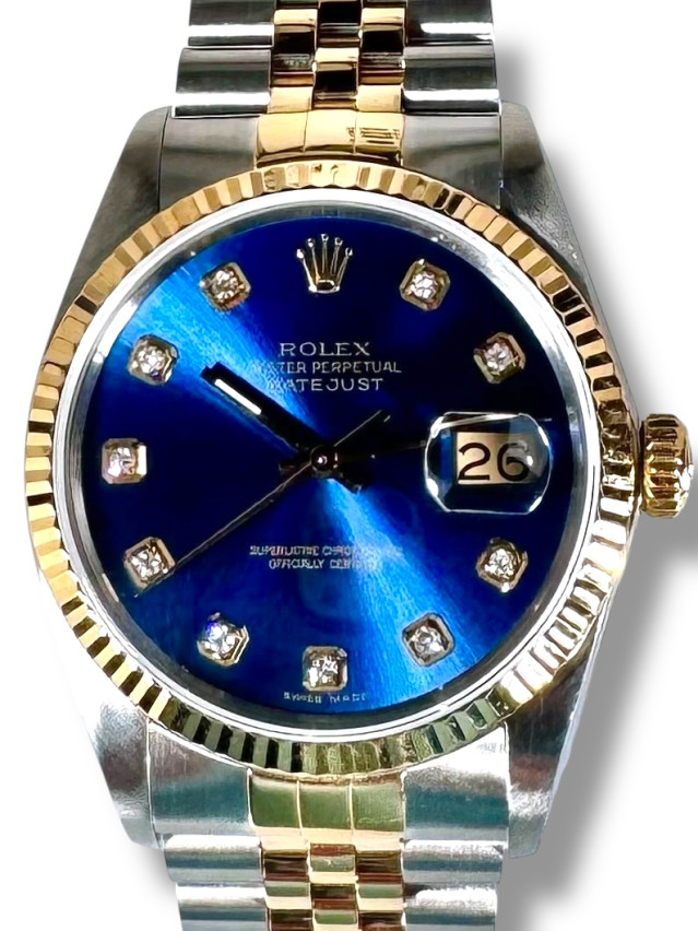 Rolex Datejust 16013 Blue Diamond Dial