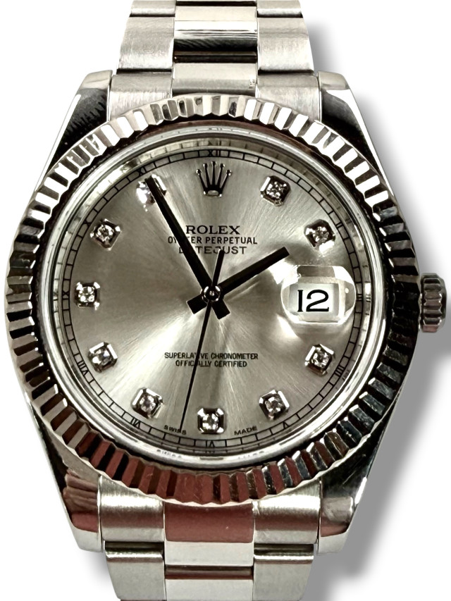 Rolex Datejust 41 116334 Steel & White Gold