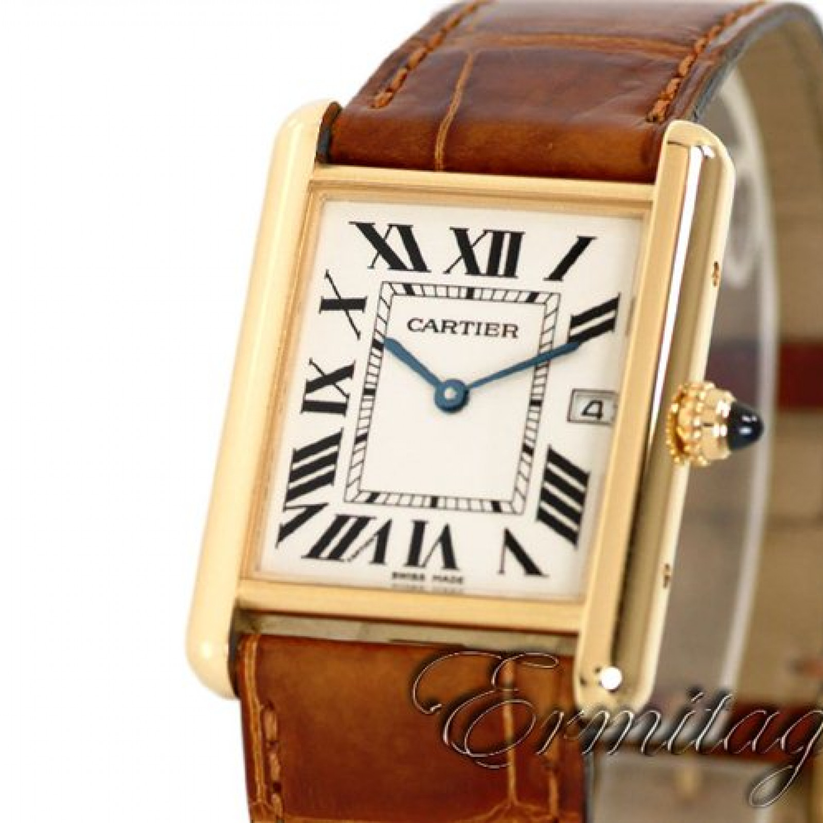 Cartier - Tank Louis : W1529756 : SOLD OUT : white dial on black