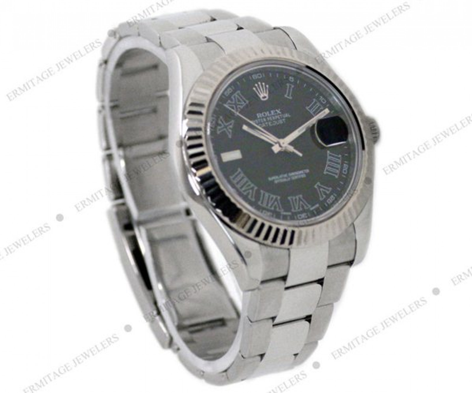 Rolex Datejust II 116334 Steel with Black Dial & Roman Markers
