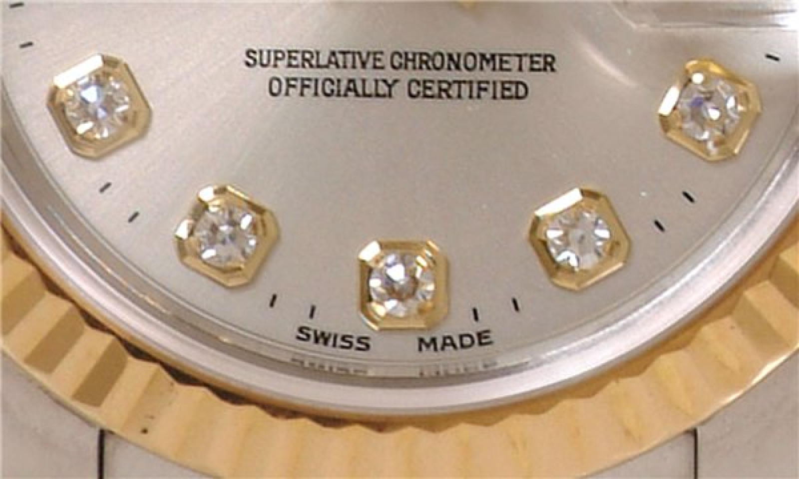 Gold & Steel Diamond Dial Rolex Datejust 179173
