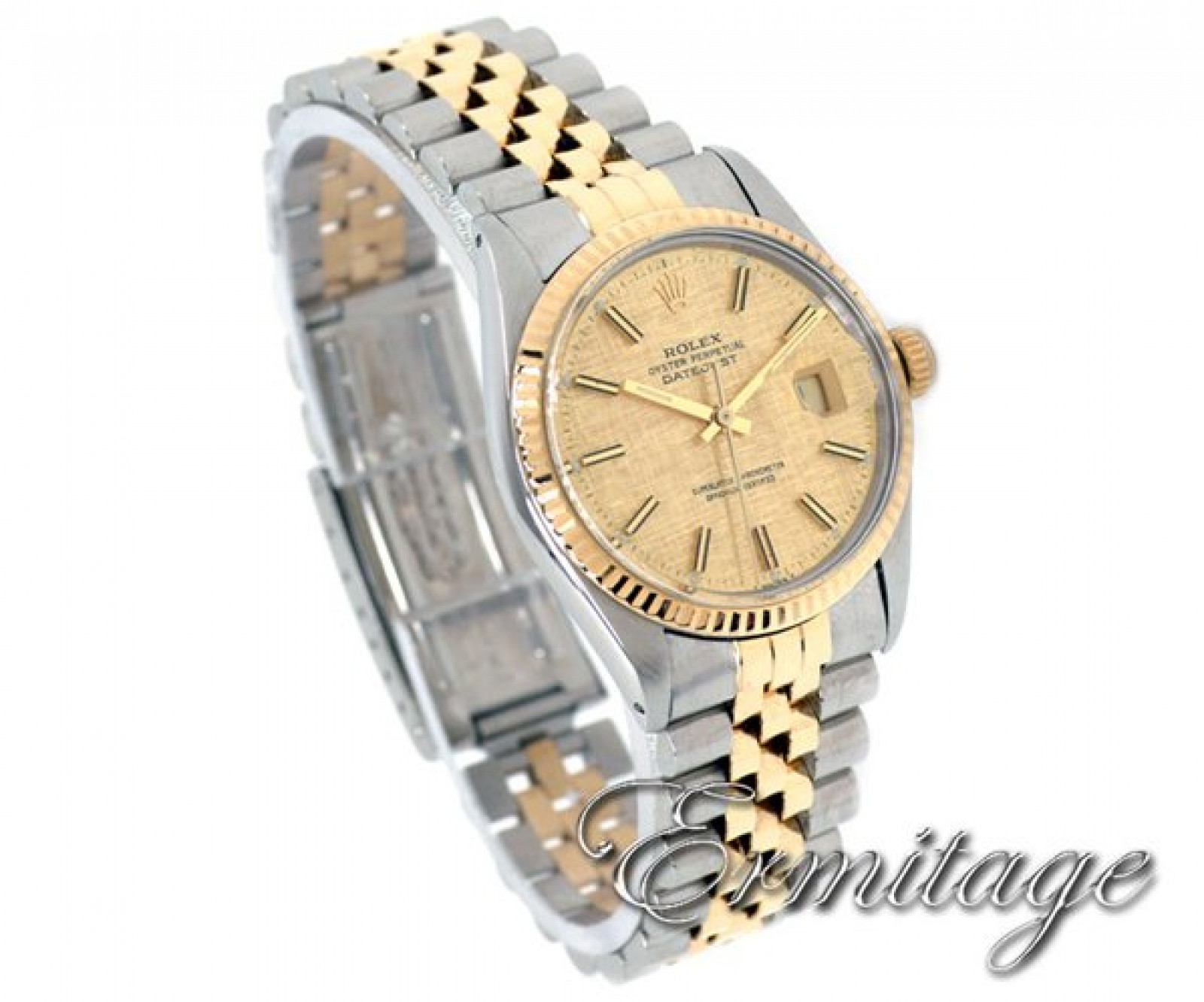 Pre-Owned Rolex Datejust 16013 with Champagne Texture Dial
