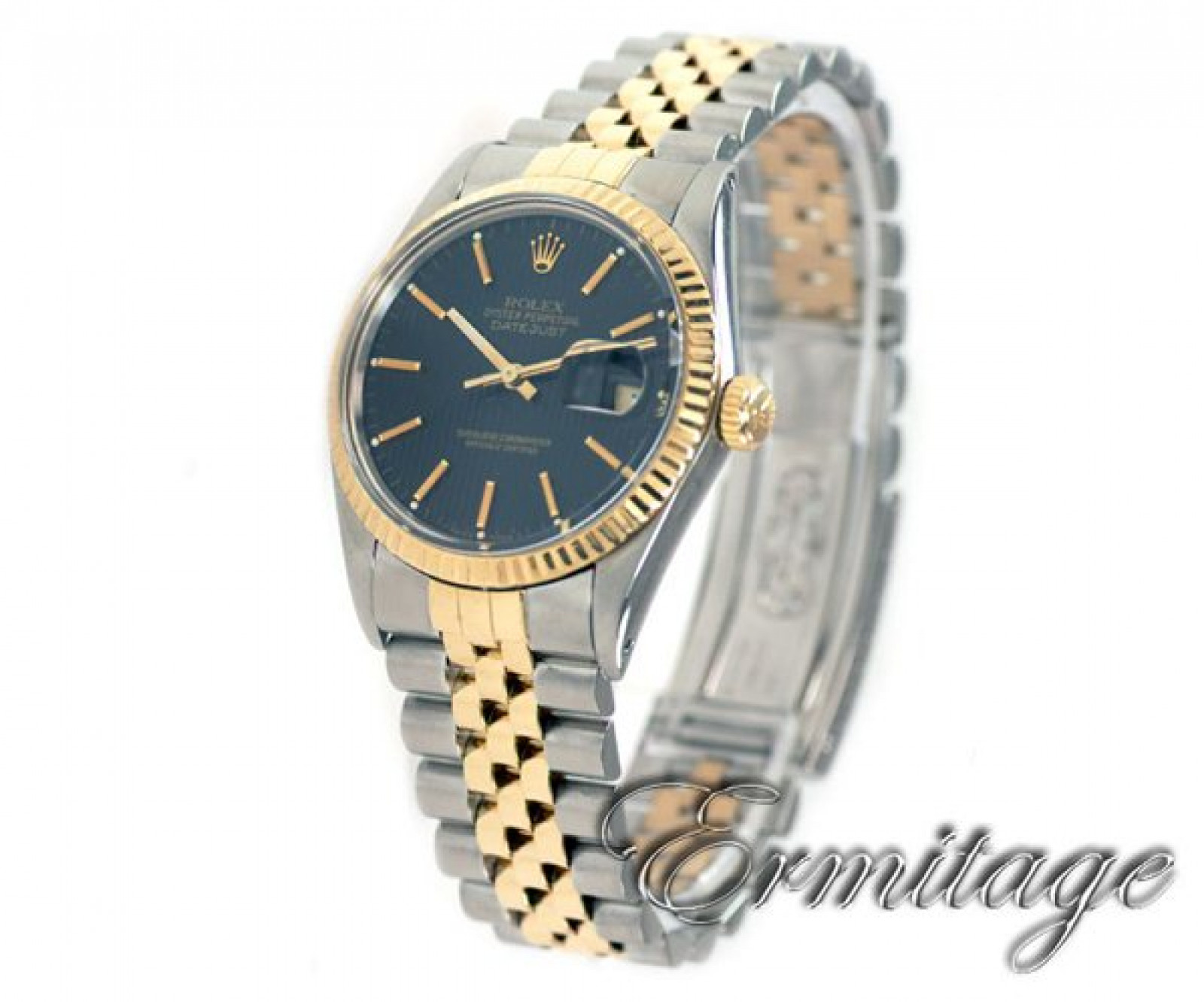 Pre-Owned Rolex Datejust 16013 with Black Tapestry Dial
