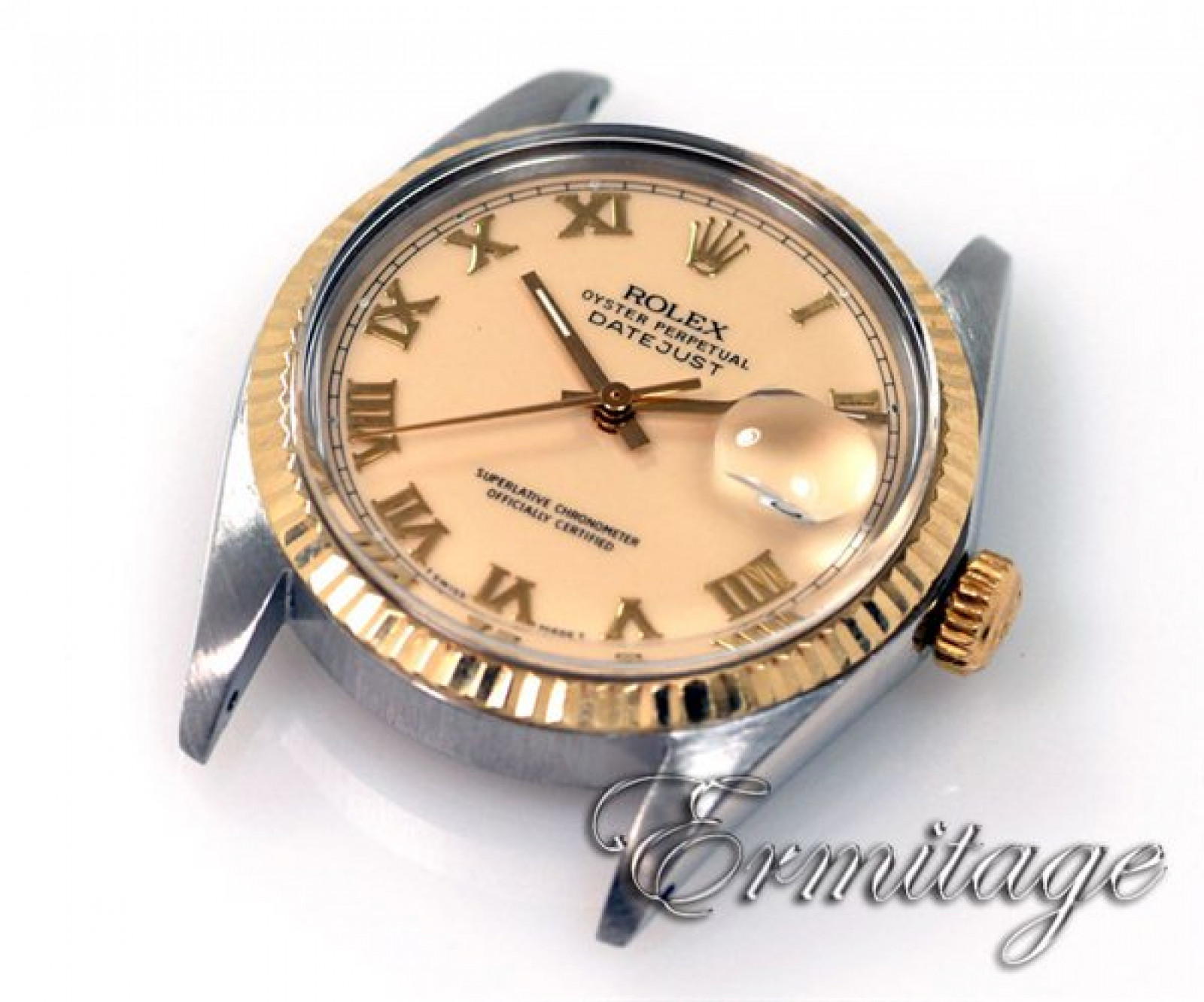 Rolex Datejust 16013 Gold & Steel with Ivory Dial
